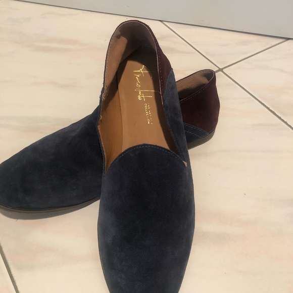 Franco Sarto Blue Suede Shoes - Picture 2 of 5